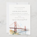 Search for golden gate bridge invitations Watercolor