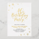Search for foil 40th birthday invitations Gold