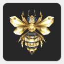 Search for gold bee stickers Black