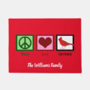 Search for cardinal bird doormats Red