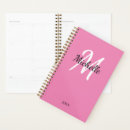 Search for cute girly planners Monogrammed