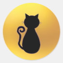 Search for cat silhouette stickers Cute