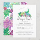 Search for succulent baby shower invitations Boho