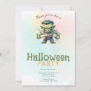 Search for watercolor halloween invitations Monster
