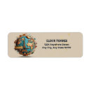 Search for world map return address labels Globe