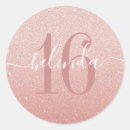 Search for monogram name stickers Sweet 16