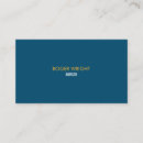 Recherche de bleu or cartes visite Simple