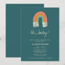 Search for boho rainbow baby shower invitations Gender neutral