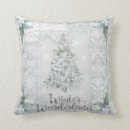 Search for blue and silver christmas pillows Winter wonderland