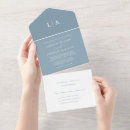 Search for light blue wedding invitations All in one
