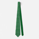 Recherche de points blancs sur le vert cravates Cou