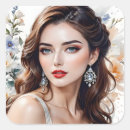 Search for beautiful words stickers Typography