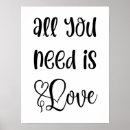 Search for all you need is love posters Stylish