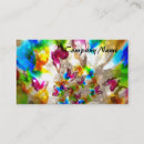 Search for funky business cards Watercolor