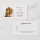 Search for hairstyles business cards Beautiful