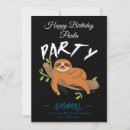 Search for funny sloth birthday cards Tired