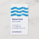 Search for swimming coach business cards Swim teacher