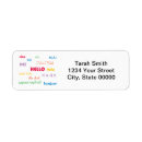 Search for hello return address labels Pink