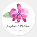 Search for purple orchids stickers Watercolor