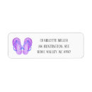 Search for beach flip flops return address labels Tropical