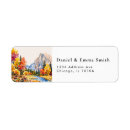 Search for evergreen trees return address labels Woods