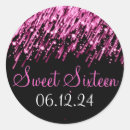 Search for falling stars stickers Glitter