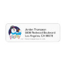 Search for snowman return address labels Candy cane
