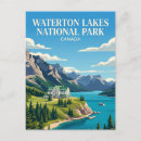 Search for alberta parks postcards Waterton lakes national park