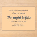 Search for nature rehearsal dinner invitations The night before