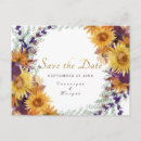 Search for purple and gold save the date postcards Rustic