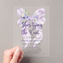 Recherche de ribbon bridal shower invitations Moderne