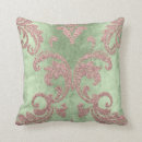 Search for mint green pillows glitter