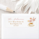Search for tea time return address labels Tea party baby shower