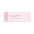 Search for dots and stripes return address labels Pink