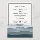Search for mountain range wedding invitations Rustic