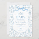 Recherche de vintage floral baby shower invitations Toile de jouy