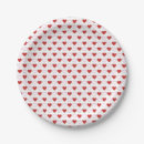Search for red heart plates Chic