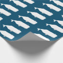 Recherche de baleines mignonnes papier cadeau Bleu