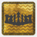 Search for black chess pieces stickers Chessboard
