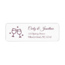 Search for marriage return address labels Minimalist