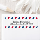 Search for red stripe return address labels White