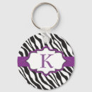 Search for purple zebra keychains Girly