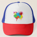 Search for abstract arts hats Watercolor