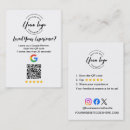 Search for feedback business cards Google review qr code