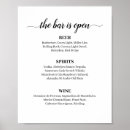 Search for cocktail wedding menus Black and white