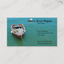 Search for boat repair business cards Blue