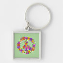 Search for peace sign keychains Hippie