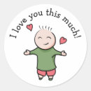 Search for love you this much stickers Cartoon