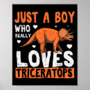Search for dinosaur posters Triceratops
