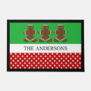 Search for christmas gingerbread doormats Red